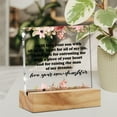 thumbnail image 3 of Acrylic Mother Of The Groom Gift From Bride Wedding Desk Decor I Will Love Your Son With All My Heart For All My Life Decorative Clear Acrylic Desk Plaque Sign With Wood Stand Keepsake For, 3 of 5