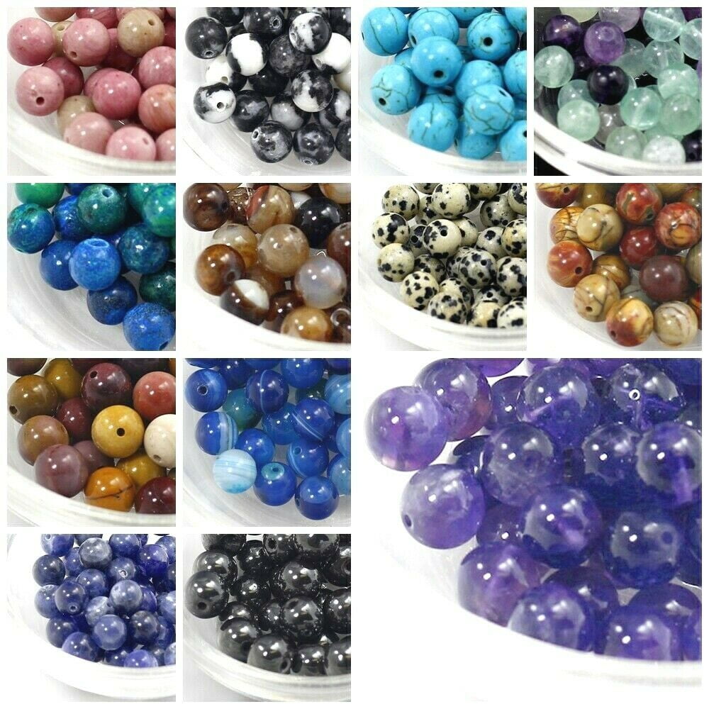 1000 Round Natural Mix Gemstones Beads at Rs 35000/kg in Gurugram