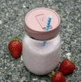 thumbnail image 4 of (3 pack) iLids Plastic Drink Lid for Wide Mouth Jars, Pale Pink, Spill Resistant, 4 of 17