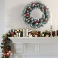 thumbnail image 4 of dajkiuy Christmas Wreaths for Front Door, Christmas Wreath with PineCones Berries Christmas Outdoor Wreath for Xmas Winter Holidays Decoration 11.8in, 4 of 6