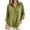 Green, variant on fatyb Womens Long Sleeve Tops Half Button up Pullover Collared Casual Plain Lightweight Tee Blouses