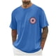thumbnail image 1 of Tops para hombre, blusas y camisas de cuello redondo y manga corta para hombre, blusas casuales de cuello redondo con estampado de moda para hombre, blusas de cuello redondo y manga corta, camisas par, 1 of 5