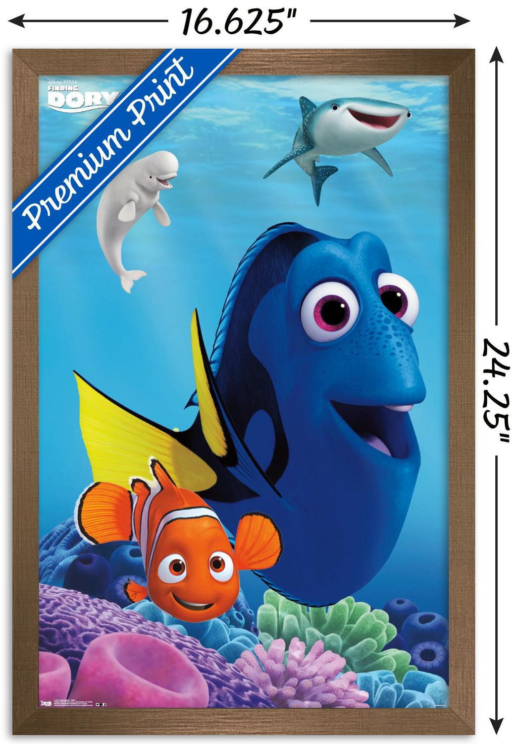 Disney Pixar Finding Dory - Dory Wall Poster, 22.375" x 34"