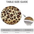 thumbnail image 6 of Gold and Brown Of Leopard Print Round Fitted Tablecloth with Elastic Edge,Dining Table Cover Waterproof,Outdoor Round Tablecloth for Camping,Dining,Indoor and Outdoor, 6 of 7