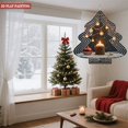 thumbnail image 3 of Metal Hanging Christmas Tree Wind Spinner - Decorative Garden Ornament with Glittery Design Lights & Ornaments for Festive Yard Decor, 3 of 7