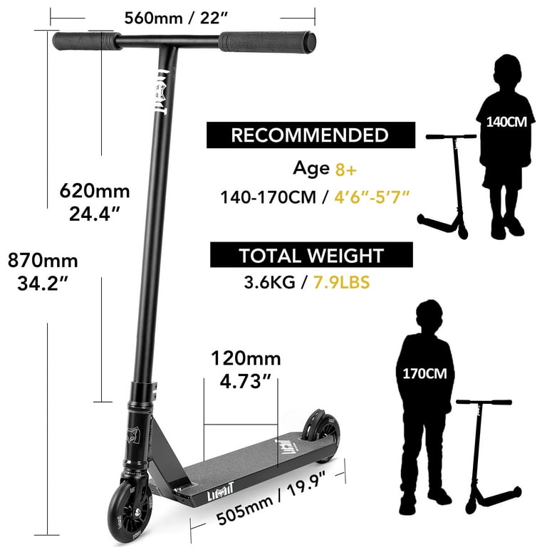 Limit LMT69V2 Lightweight Pro Trick Stunt Scooters for Teens