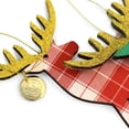 thumbnail image 4 of Martha Stewart Holiday Reindeer Ornament 4 Piece Set in Red and Green, 4 of 4