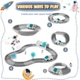 thumbnail image 2 of Pista de carreras espacial de juguete para niños y niñas, muñecos astronautas con forma de coche espacial, miniproyector de estrellas, juguetes de regalo de Navidad, 2 of 4