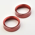 thumbnail image 3 of Bgsha 2pcs AC Climate Control Knob Ring Covers for Nissan Rogue X-Trail 2014-2018, 3 of 9