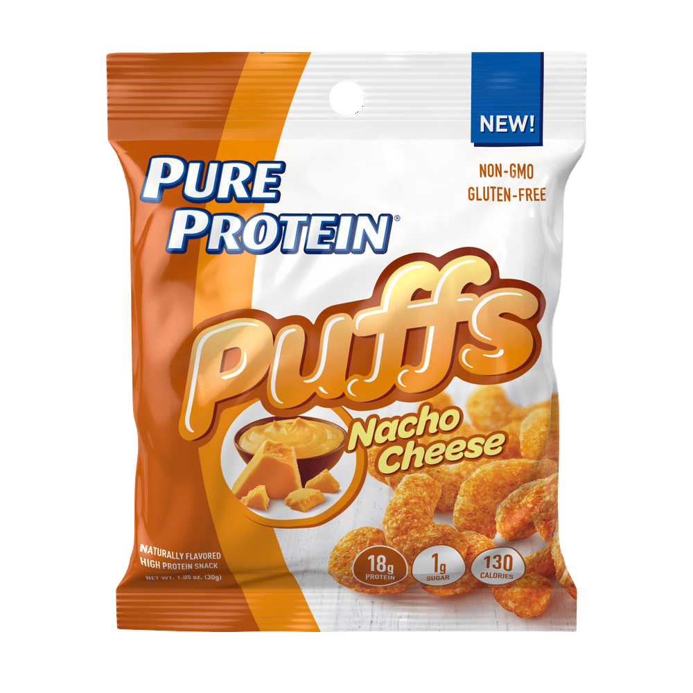 Pure Protein Puffs, Nacho Cheese, 18g Protein, 1Ct