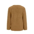 thumbnail image 4 of Fangasis Ladies Outwear Long Sleeve Jacket Cardigan Coat Women Loose Fluffy Party Coffee S, 4 of 8