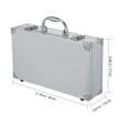 thumbnail image 2 of CRAFTHROU Small Tool Boxes Aluminum Alloy Toolbox Silver 1Set For Indoor Home Organization, 2 of 6