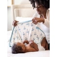 thumbnail image 2 of Monica + Andy Organic Cotton Baby Blanket, Soft Newborn Receiving & Coming Home Blanket, 32 x 32 Inch, 2 of 6