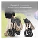 thumbnail image 5 of Carriola para Bebé Esquimal con Toldo Impermeable, Asiento Removible 360° y Ajustable a 3 Posiciones (Beige), 5 of 7