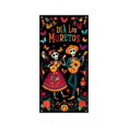 thumbnail image 2 of Cubrepuertas para Halloween y Día de Muertos | 89 X 180 Cm | Decoración para Fiestas | Tela de Poliéster Resistente | Fácil de Instalar | Apto para Puertas Estándar | Uso Interior y Exterior | Multic, 2 of 6