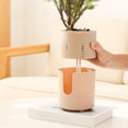 thumbnail image 5 of Self Watering Pots, Plastic Planter with Drainage Holes, Bottom Watering Flower Pots, Plastic Flower Pots for Indoor Outdoor Plants, Pink, 5 of 6