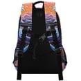 thumbnail image 2 of ALAZA Waves Purple Backpack Elementary School Bag Bookbag Travel Rucksack, 2 of 7