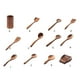 thumbnail image 3 of Utensilios de cocina de madera Matsuzay Marrón hermosa textura Cucharas y Cucharón de sopa, 3 of 6