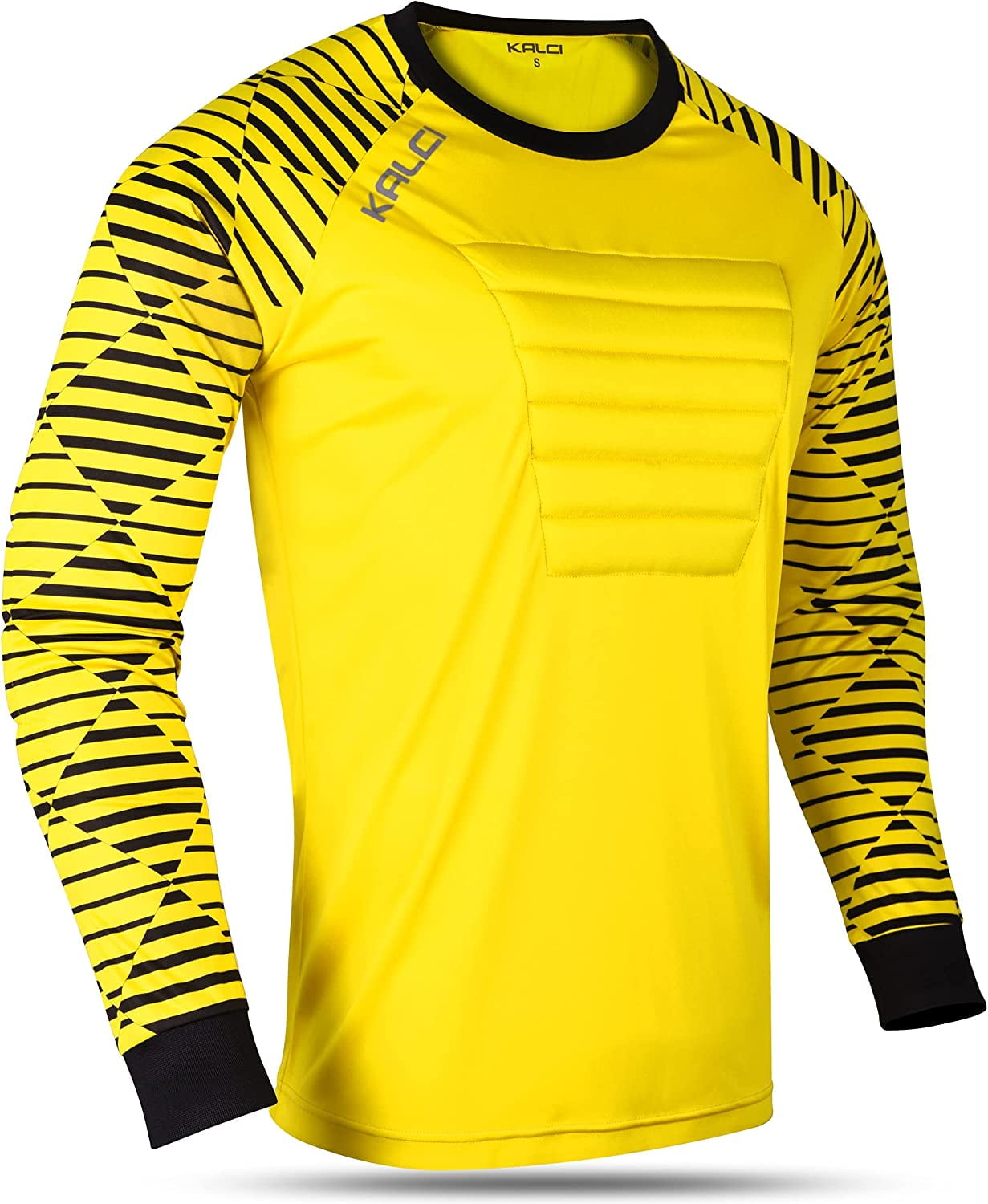 Kalci Soccer Jersey Padded Football Shirt for Adult/Kids Long Sleeve
