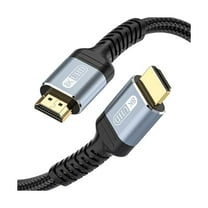 8K 4K HDMI Cable 48Gbps 8ft, Ultra High Speed HDMI Cable Braided Cord-4K@120Hz 8K@60Hz, DTS:X, HDCP 2.2 & 2.3, HDR 10 Compatible with HDTV/Blu-ray