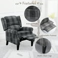 thumbnail image 5 of Vintage Recliner Chair with Adjustable Backrest and Footrest, Wingback Sofa Chair with Side Pocket, Comfy Lounge Chair with Rubber Wood Legs for Living Room, Bedroom, 5 of 7