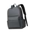 thumbnail image 3 of Mochila Oxford para computadora portátil con puerto de carga USB, resistente al agua, organizador portátil para computadora portátil, para viajes al Gris oscuro, 3 of 8