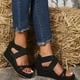 thumbnail image 2 of Amzcrzy Zapatos de mujer,Zapatos de mujer,Zapatillas de mujer, Sandalias de tacón alto para mujer, con cuña sexy y punta abierta, estilo boca de pez, zapatos romanos de moda. Sandalias Mujer Zapatill, 2 of 9