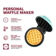 thumbnail image 4 of Holstein Housewares Personal/Mini Waffle Maker, Non-Stick Coating, Mint - 4-inch Waffles in Minutes, Ideal for Breakfast, Brunch, Lunch or Snacks, 4 of 10