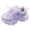 Purple, variant on WXFAZCVU Girls Light Up Sneakers Round Toe Soft Soled Casual Outdoor Lightweight Shoes Size 5.5
