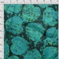 thumbnail image 4 of oneOone Cotton Jersey Dusty Teal Green Fabric Abstract Leaf Texture Craft Projects Decor Fabric Printed By The Yard 58 Inch Wide, 4 of 4