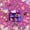 Purple Multi, variant on Erosebridal Colorful Glitter Print Twin Quilt Set,Pink Music Girl Silhouette Twin Coverlet Set,2-Piece