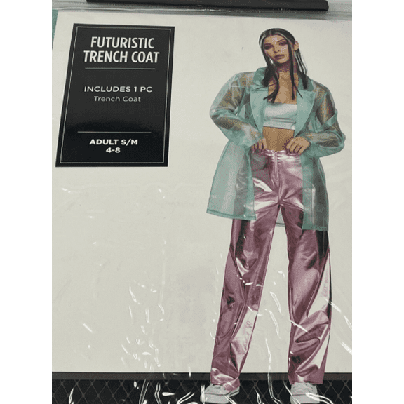 Modern Hero Futuristic Trench Coat Costume (Adult S/M)