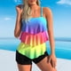 thumbnail image 3 of Mujeres Suspender Tops Boxer Brief Gradient Digital Impreso Ropa de playa cómoda FLhrweasw Nuevo, 3 of 8