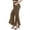 Brown, variant on Womens Dance Party Fashion Pants Gothic Flare Pants High Waist Ruffles Split Stretchy Comfy Wide Leg Y2k Sweatpant Flowy Dressy Casual Trousers