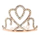 thumbnail image 1 of Mini tiara de princesa con corona de cristal y peine, accesorio para el cabello Oro rosa, 1 of 9
