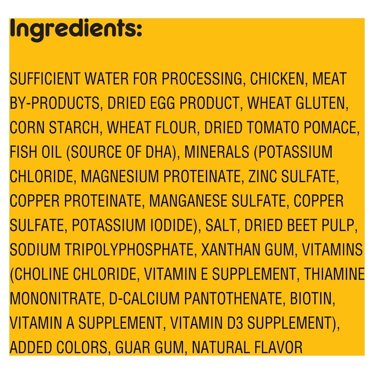 Pedigree food ingredients hotsell