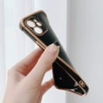 thumbnail image 5 of Compatible with iPhone 11 Pro Case Cute Heart for Women Girls, Plating Raised Corners Bumper & Full Camera Protective Cover Shockproof Silicone Phone Case for iPhone 11 Pro, Black, 5 of 6
