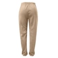 thumbnail image 2 of YUEJUIR Slacks for Women Women's Casual Solid Pocket Pants High Waist Elastic Band Pants Womens Work Pants Workout Pants Women Lightweight Pants Women (Khaki,XXL), 2 of 4