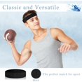 thumbnail image 4 of Daletu 4 Pack Cotton Terry Sweat Headbands for Men & Women, Absorbent Sports Headbands for Running, Gym, Basketball, Tennis, 4 of 7