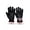 Red, variant on Pink & Silver Butterfly in a White Graphic Embroidered Leather Gloves Full Finger Glove