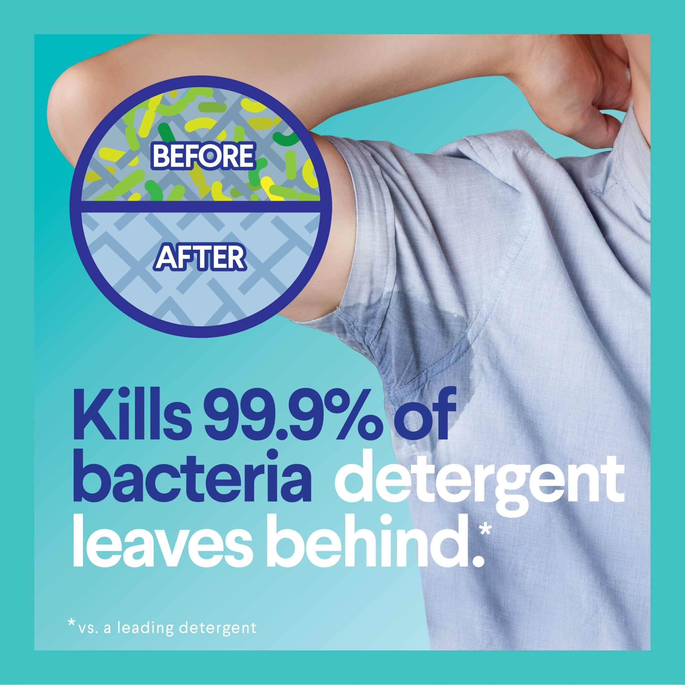 Clorox Bleach-Free Fabric Sanitizer and Odor Eliminating Laundry Sanitizer, Unsented, 24 fl oz