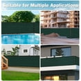thumbnail image 6 of NAWAY 4'X37' Custom Size Privacy Screen Fence Heavy Duty Fencing Mesh Shade Net Cover for Wall Garden Yard Backyard Dark Green (We Make Customized), 6 of 7
