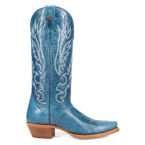 Dan Post Boots Womens Katy Embroidered Snip Toe Pull On Cowboy  Mid Calf Bo