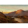thumbnail image 3 of Alfred de Bréanski 14x11 Black Modern Framed Museum Art Print Titled - Below the Falls of Glenfinlas, Scotland, 3 of 5