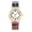 B, variant on Stretch Band Watch for Women: Bohemia Flower Easy Reader Elastic Band Watch Large Face Big Number Analog Quartz Bracelet Watch Expansion Band Wristwatch