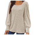 thumbnail image 2 of Lenago Fall Sweaters for Women Plus Size Fashion Long Sleeve Loose Solid Color Blouse Pullover Sweaters Jumper, 2 of 5