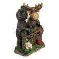 thumbnail image 5 of Northlight 9.75" Black Bear and Moose "Welcome" Outdoor Garden Statue, 5 of 5