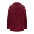 thumbnail image 4 of Cutuoiiu Fuzzy Jackets for Women Zip Up Soft Warm Coats with Pockets Gifts, 4 of 8