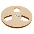 thumbnail image 1 of 1/4 7 Inch Empty Reel 3 Hole Aluminum Alloy Opening Machine Part Takeup Reel for TEAC Gold, 1 of 5