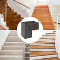 thumbnail image 6 of Felt Stair Storage Basket Medium Gray (with Medium Gray Inner Bracket),Stair Basket for Carpeted Stairs and Wooden Stairs Stair Basket with Leather Handles for Storage Household Items Stair Step, 6 of 7